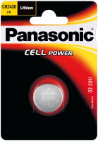 Panasonic - CR2430 - 3 Volt 285mAh Lithium - 1er Blister