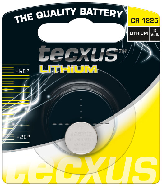 tecxus - CR 1225 / CR1225 - 3 Volt Lithium