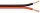Lautsprecherkabel rot/schwarz CCA<br>100 m Spule, Querschnitt 2 x 1,5 mm²