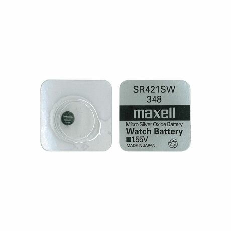 maxell - 348 - SR421SW - 1,55 Volt Silberoxid Low Drain 2,1x4,8 (HxØmm)