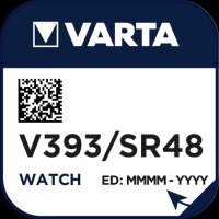 Varta - SR48 / V393 - Silberoxid-Zink-Knopfzelle 1,55 V Uhrenbatterie
