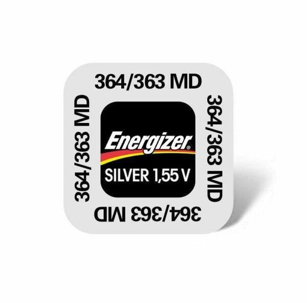 Energizer - 364 / 363 / SR621SW / SR621W - 1,55 Volt 22mAh AgO