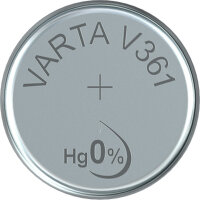 Varta - V361 / SR 721 W - 1,55 Volt 18mAh AgO - Silberoxid-Knopfzelle SR58 für Uhren und Kleingeräte