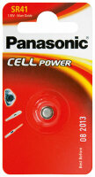 Panasonic - SR41EL / SR 41 EL - 1,55 Volt 45mAh Silberoxid