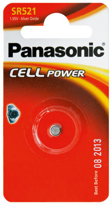 Panasonic - SR521 EL / SR63 - 1,55 Volt 55mAh Silberoxid