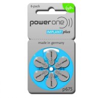 powerone - IMPLANT plus - p675 - 1,4 Volt 540mAh Zink...