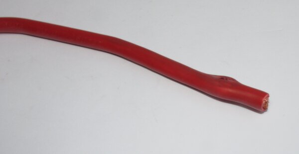 RS Pro - 811-1467 - Einzeladerleitung, PVC Rot, 84 x 0,3 mm, AWG 10 - 6 mm²  - 1 lfm.