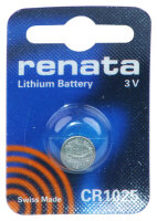 renata - CR1025 - 3 Volt 30mAh Lithium - Knopfzelle