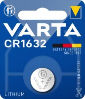 Varta - CR1632 - 3 Volt 135mAh Lithium - Knopfzelle - lose