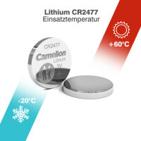 Camelion - CR2477 / BP1 - 3 Volt 1000mAh Lithium