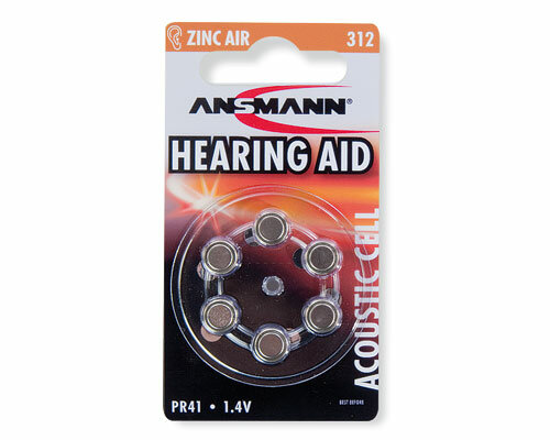 Ansmann - HEARING AID - Hörgerätebatterie - 312 - 1,4 Volt 160mAh Zn/Luft