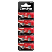 Camelion - AG8 / LR55 / LR1121 / 391 - 1,5 Volt 42mAh Alkali Mangan - 10er Blister Knopfzellen