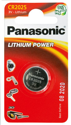 Panasonic - CR2025 - 3 Volt 165mAh Lithium - Knopfzelle