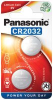 Panasonic - CR2032 - 3 Volt 220mAh Lithium - 2er Blister
